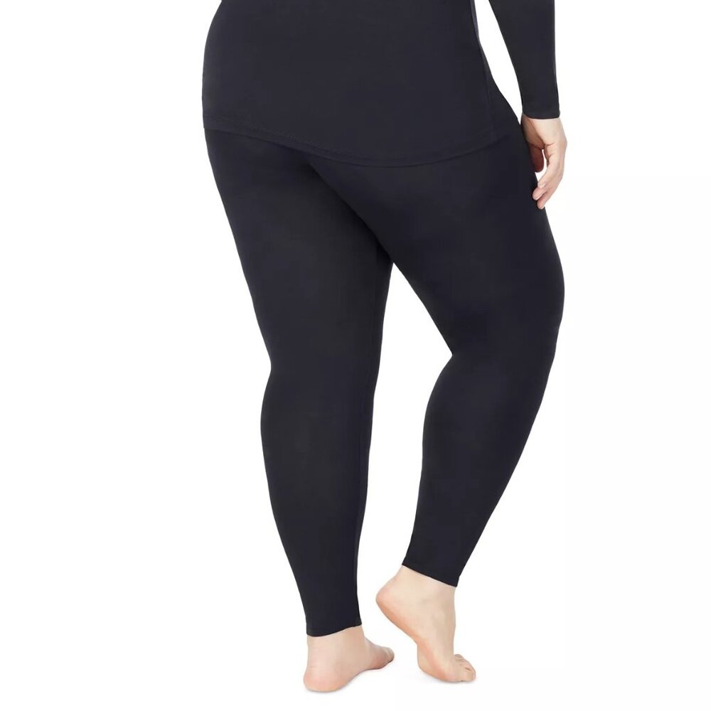 #1478 Cuddl Duds Plus Size Softwear with Stretch High-Waist Leggings - Charcoal - Picture 4 of 9